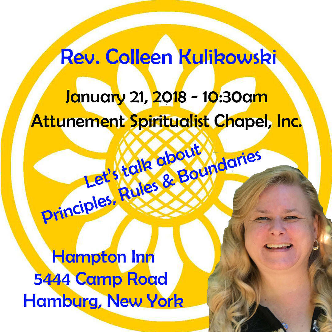 Principles Rules & Boundaries Talk – Attunement Spiritualist Church