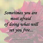 Letting go of fear can set you free…