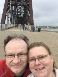 Colleen and George Irwin on the Big Four Bridge