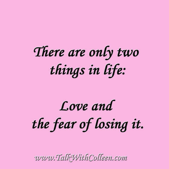 fear of losing love