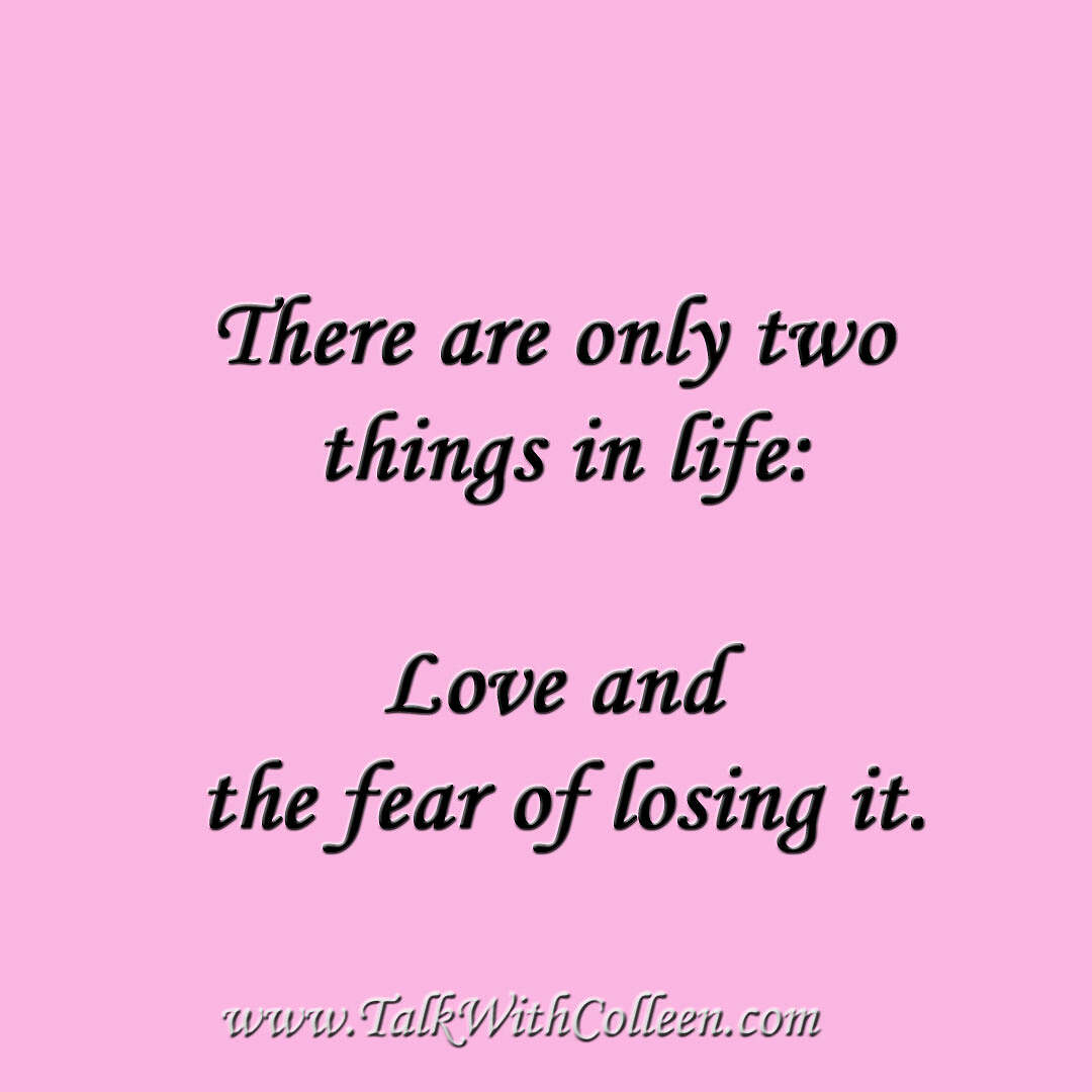 fear of losing love