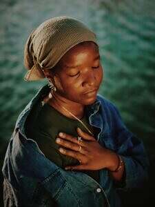 Woman in prayer