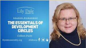 The essentials of development circles advertisement with Colleen Irwin's image