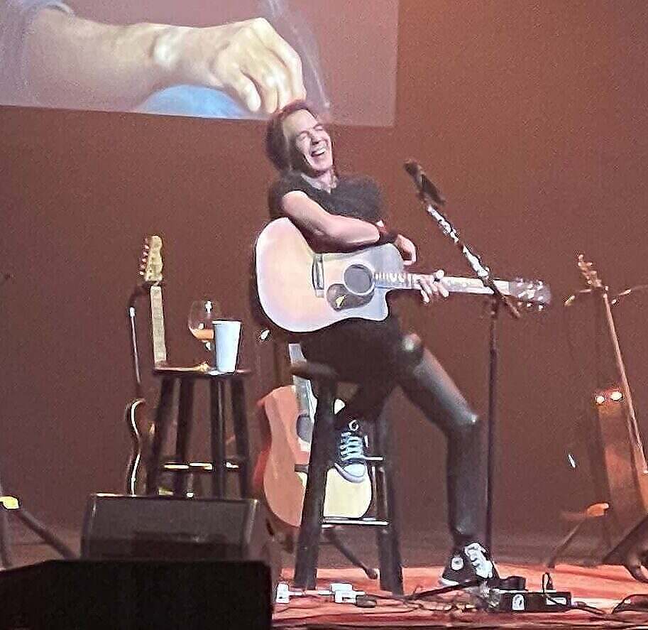 Image of Rick Springfield taken by Colleen Irwin at his concert in January 2024 at the Del Lago.