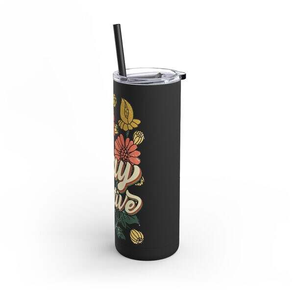 Skinny Matte Tumbler – Inspiring Drinkware for Your Daily Journey - Image 4