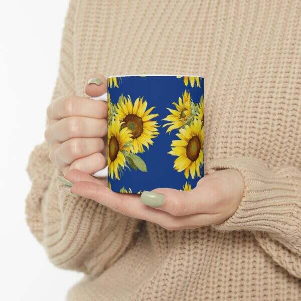 Sunflower Bliss Ceramic Mug – 11oz & 15oz – Brighten Every Sip - Image 7