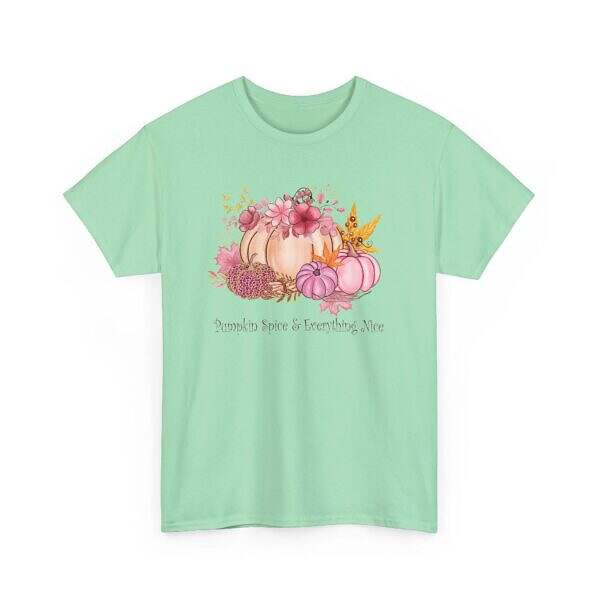 Fall Pumpkin Spice Unisex Heavy Cotton Tee - Image 12