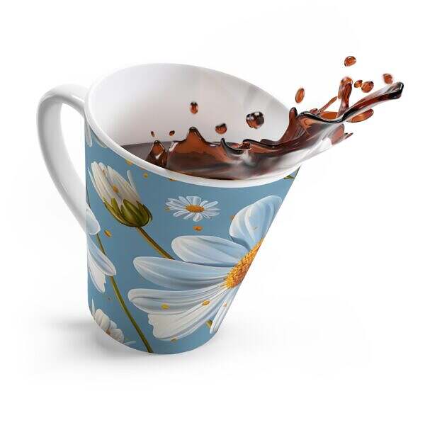 Sunny Daisy Latte Mug – Perfect Gift for Flower Lovers & Spring Celebrations - Image 4