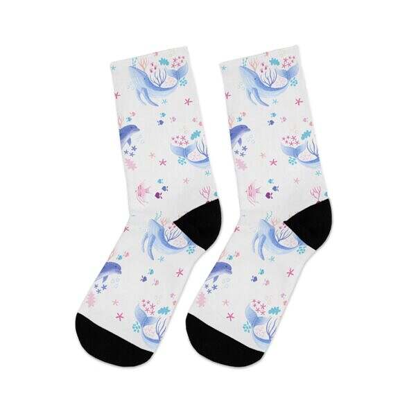 Dive Into Comfort – Ocean Life Crew Socks - Image 5