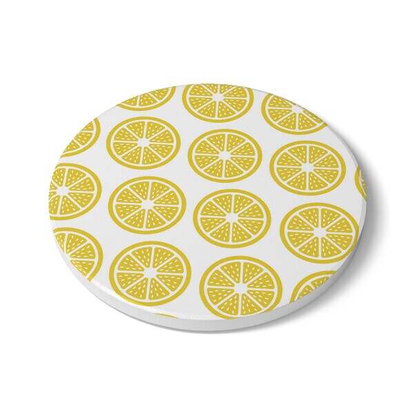 Lemon Ceramic Coaster - Motivational Home Decor - Image 3
