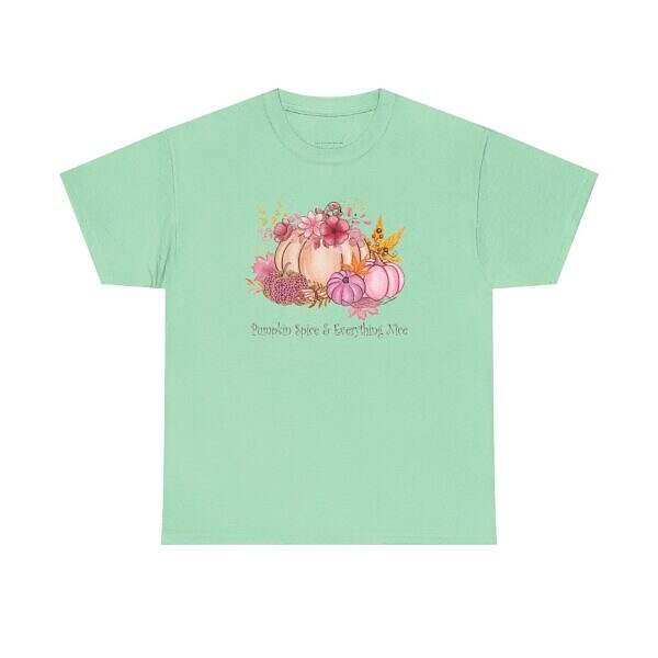 Fall Pumpkin Spice Unisex Heavy Cotton Tee - Image 10