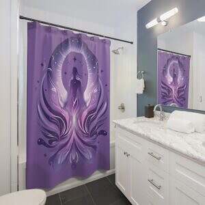 Talk With Colleen Signature Purple Shower Curtain