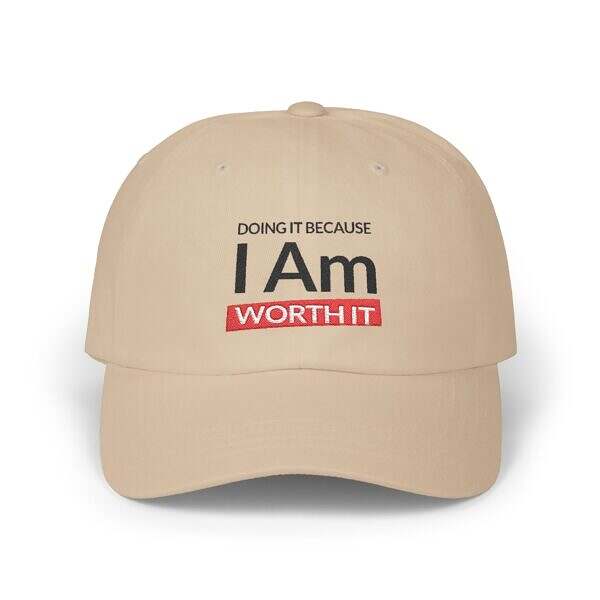 Doing it because I'm worth it Dad Cap - Image 9