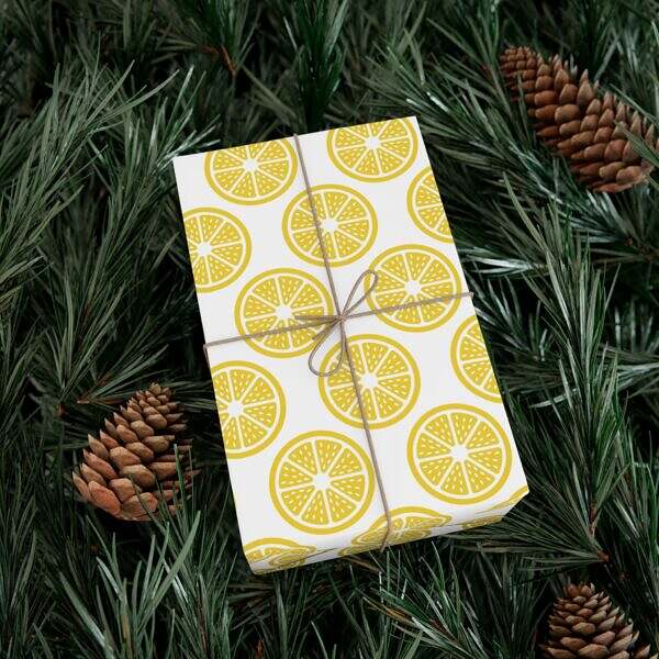 Lemon Zest Wrapping Paper - Image 12