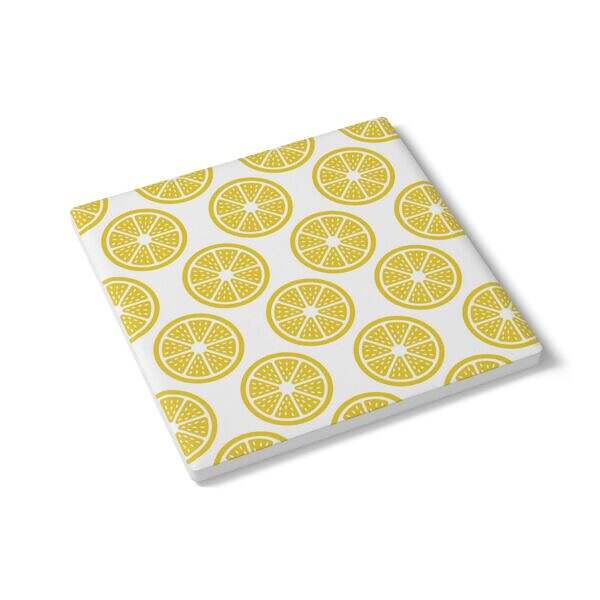 Lemon Ceramic Coaster - Motivational Home Decor - Image 7