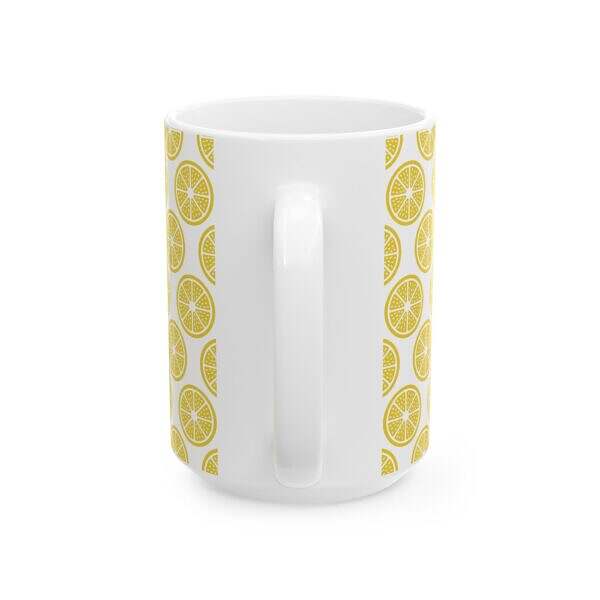 Citrus Lemon Pattern Ceramic Mug - 11oz & 15oz - Perfect for Summer Sips! - Image 10