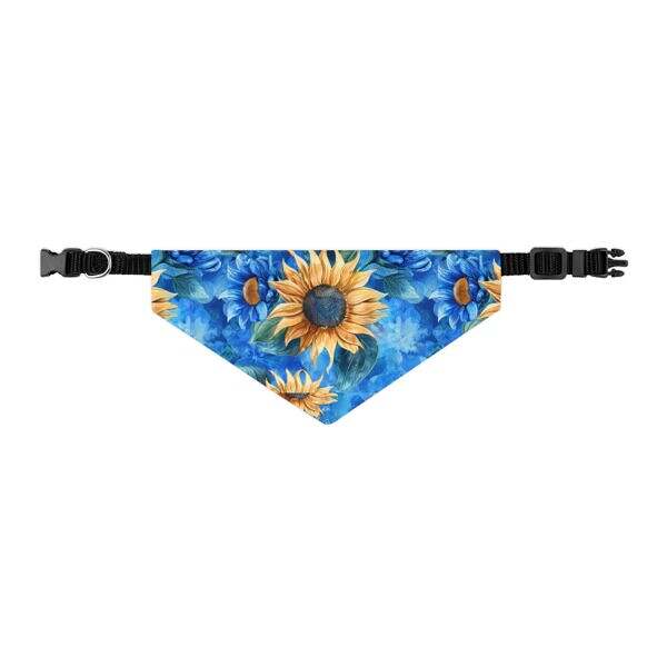 Sunflower Pattern Pet Bandana Collar – Perfect for Dogs on Sunny Days - Image 2