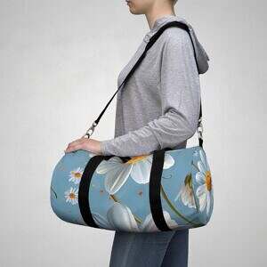 Floral Print Duffel Bag – Perfect for Travel and Fitness