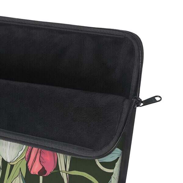 Tulip Floral Laptop Sleeve - Bright and Stylish Tech Accessory - Image 6