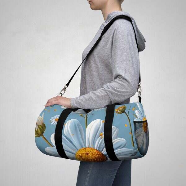 Floral Print Duffel Bag – Perfect for Travel and Fitness - Image 6