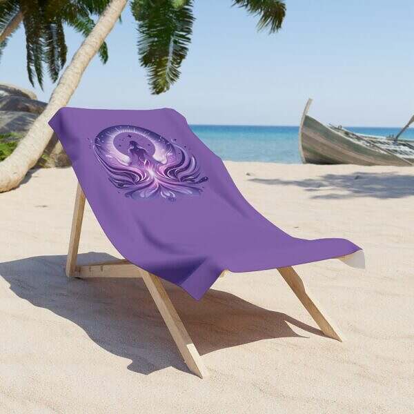 Spiritual Logo Beach Towel – Talk With Colleen - Image 2
