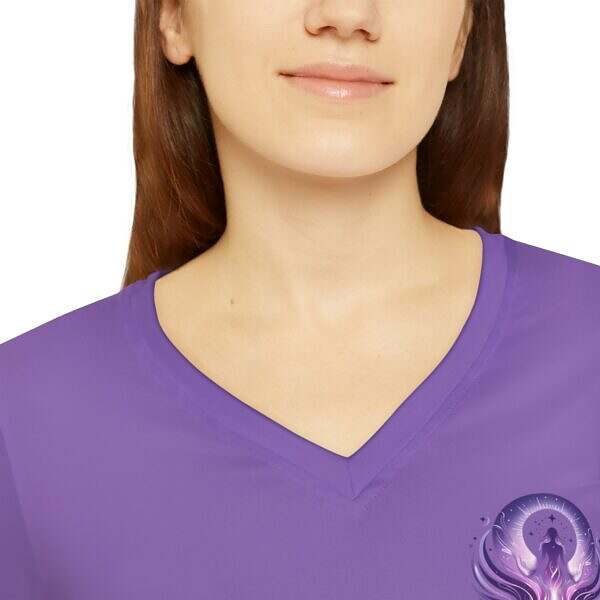 Talk With Colleen Long Sleeve Logo V-Neck - Image 5