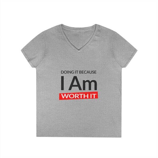 Inspirational V-neck Shirts – Empowering V-Neck T-Shirt for Women - Image 2