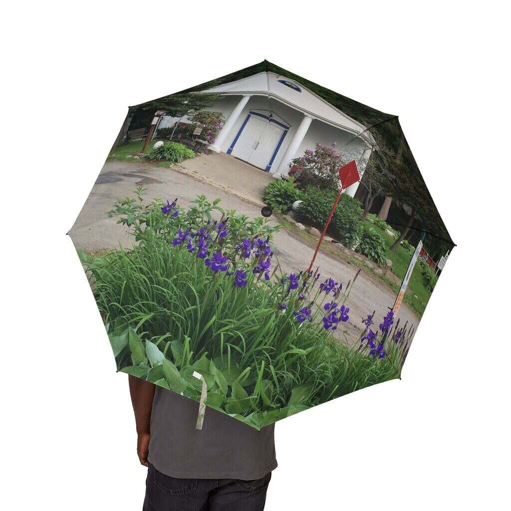 Healing Temple Umbrella &ndash; Stylish Protection for Rainy Days