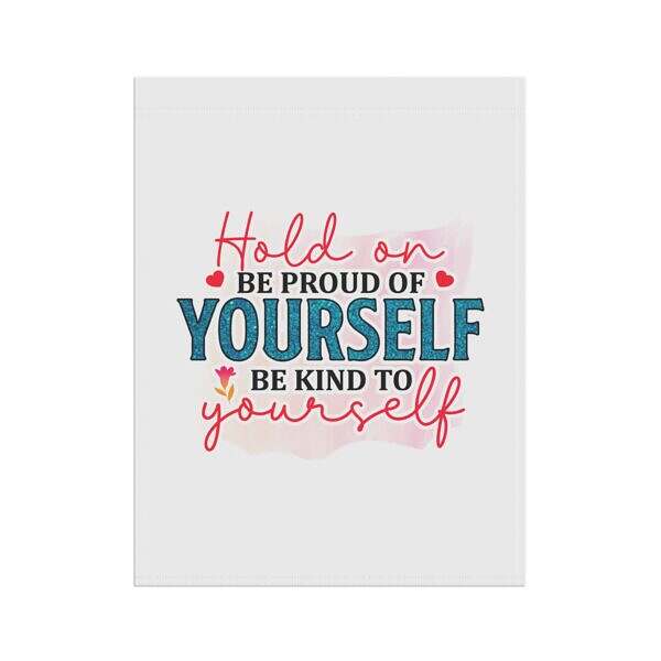 Heartfelt Garden Banner – Self-Kindness Message - Image 7