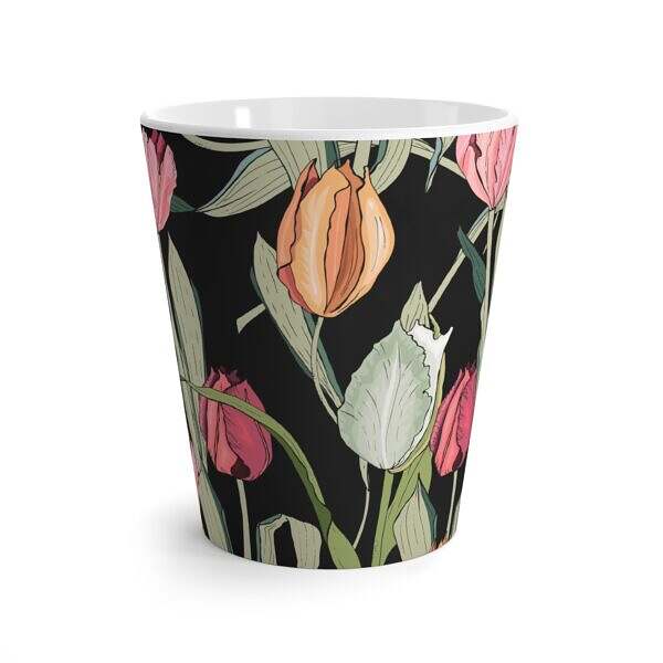 Tulips Latte Mug – Perfect Gift for Flower Lovers & Spring Celebrations - Image 2