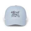 Different Doesn't Mean Wrong Dad Cap - Classic Adjustable Hat for Positive Vibes - Image 2