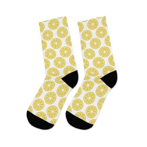 Zest Up Your Step – Lemon Crew Socks - Image 5