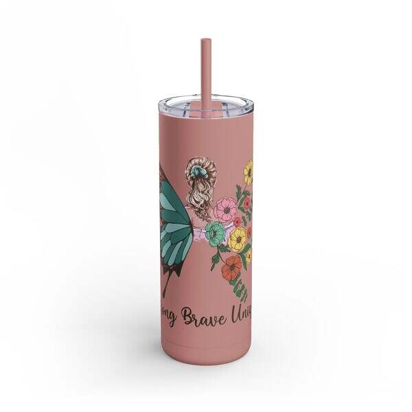 Skinny Matte Tumbler – Inspiring Drinkware for Your Daily Journey - Image 26