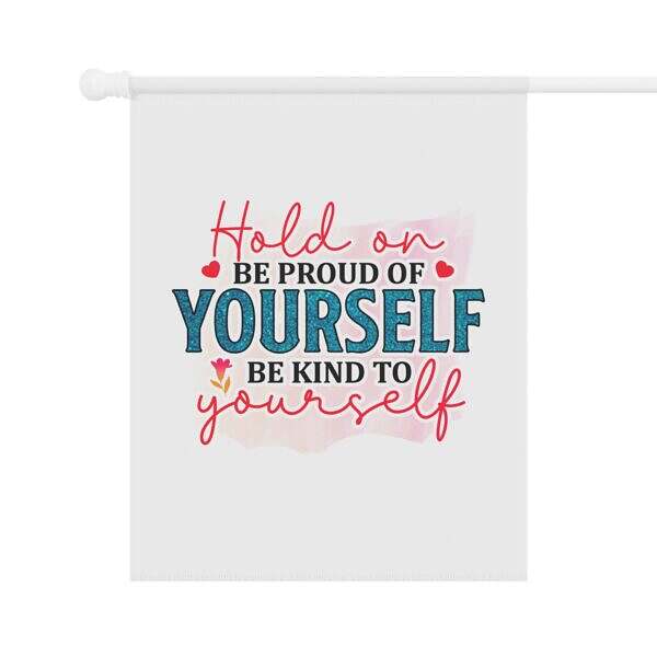 Heartfelt Garden Banner – Self-Kindness Message - Image 6