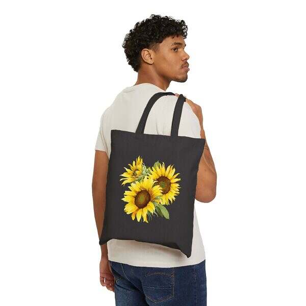 Sunflower or Stay Positive Tote Bag - Eco-Friendly Design for Nature Lovers - Image 11