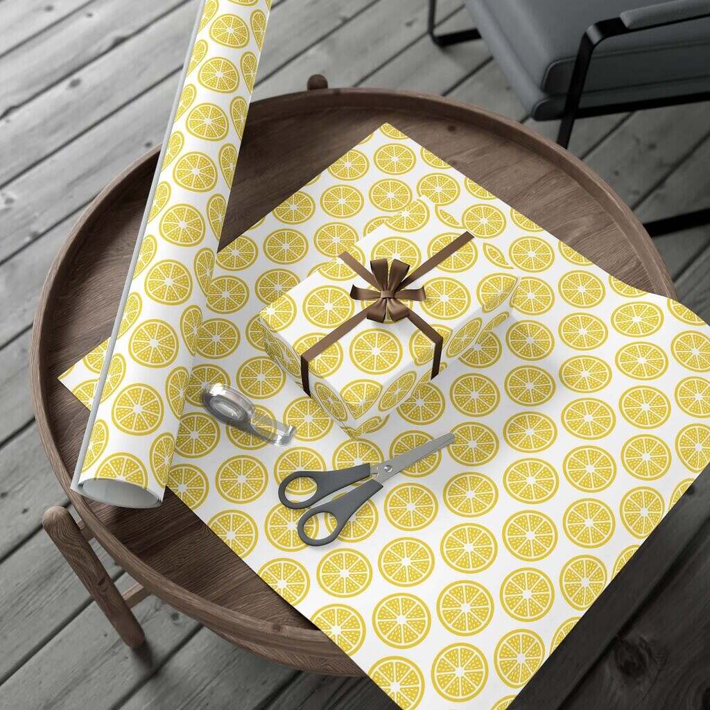 Lemon Zest Wrapping Paper