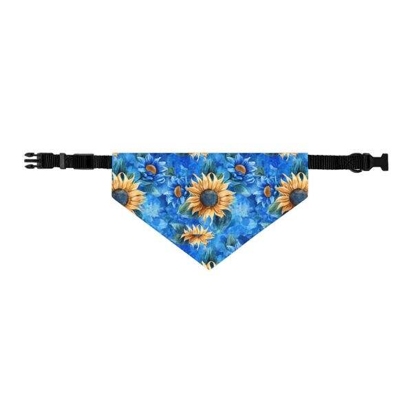 Sunflower Pattern Pet Bandana Collar – Perfect for Dogs on Sunny Days - Image 9
