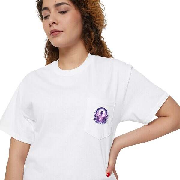 Talk With Colleen Unisex Heavy Cotton Pocket Tee – Everyday Comfort with Signature Style - Image 9