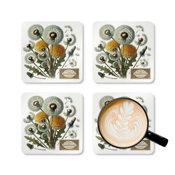 Dandelion Corkwood Coaster Set - Image 6
