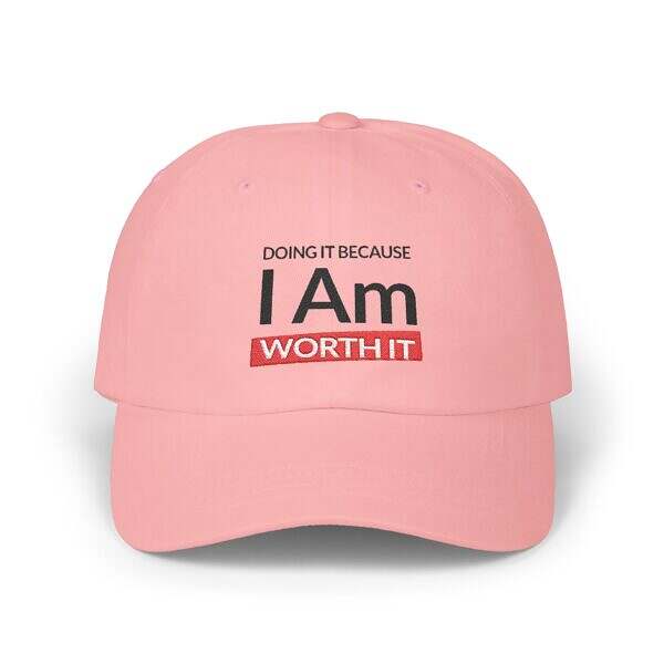 Doing it because I'm worth it Dad Cap - Image 13