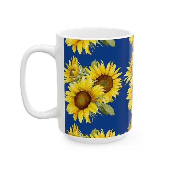 Sunflower Bliss Ceramic Mug – 11oz & 15oz – Brighten Every Sip - Image 11