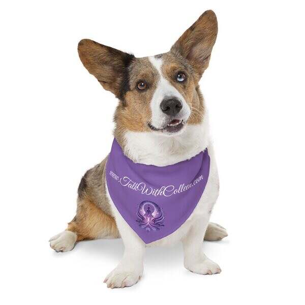 Cool Pet Bandana Collar with Spiritual Design - Perfect for Dog Lovers - Image 10