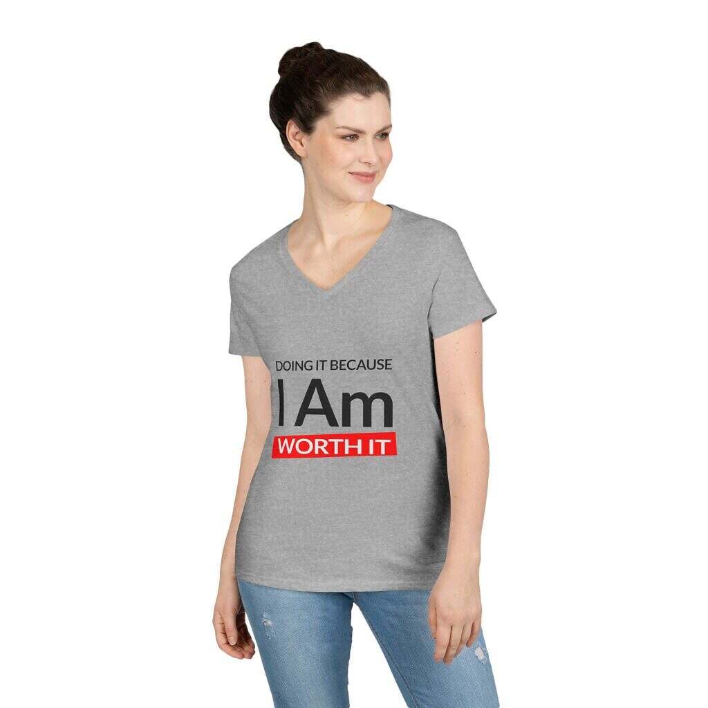Inspirational V-neck Shirts &ndash; Empowering V-Neck T-Shirt for Women