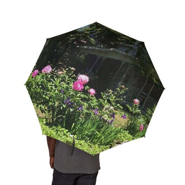 Romantic House with Flowers Umbrella – Stylish Protection for Rainy Days