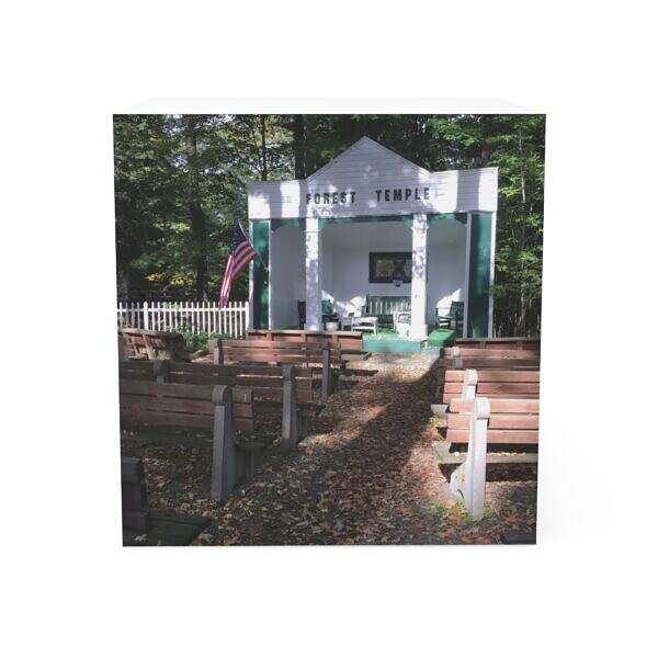 Forest Temple Lily Dale Themed Note Cube - Perfect for Home Office & Spirituality Enthusiasts - Image 2