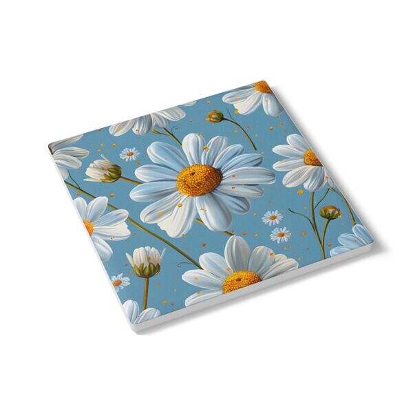 Daisy Floral Ceramic Coaster - Motivational Home Decor - Image 7