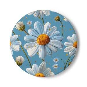 Daisy Floral Ceramic Coaster - Motivational Home Decor
