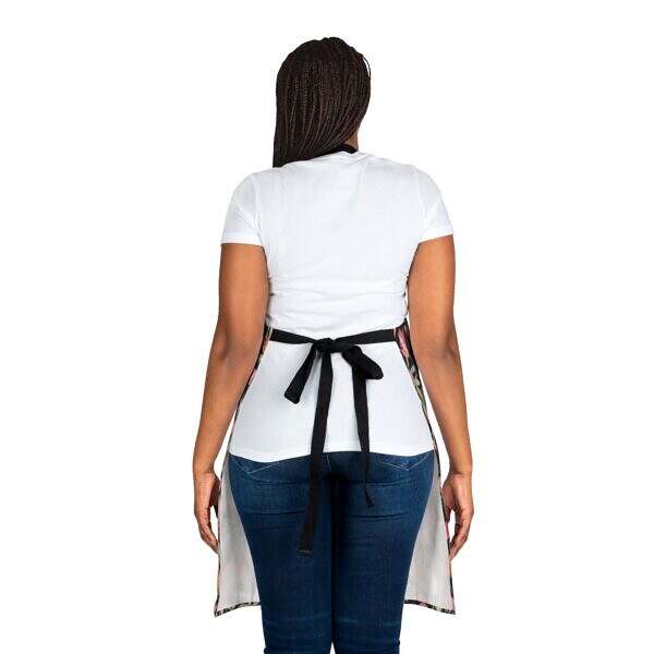Floral Apron with 5-Color Straps – Perfect for Cooking and Crafting - Image 3