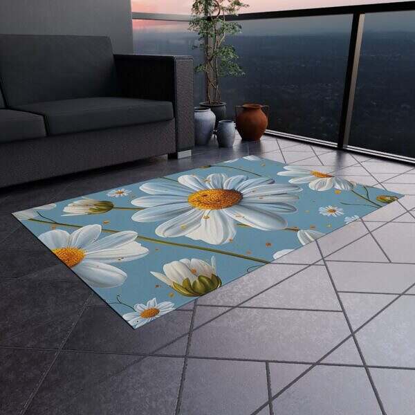 Daisy Outdoor Rug – Boho Decor for Outdoor Living - Image 12