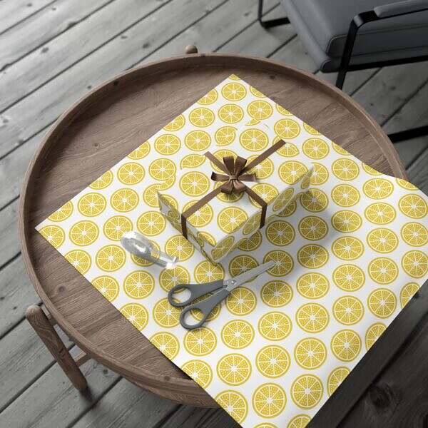 Lemon Zest Wrapping Paper - Image 7